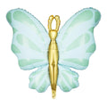 Butterfly Balloon - Large Green Butterfly Foil Balloon - Mint Green & Gold - Unicorn Birthday Decorations - Unicorn Party Supplies - Jolie Fete UK