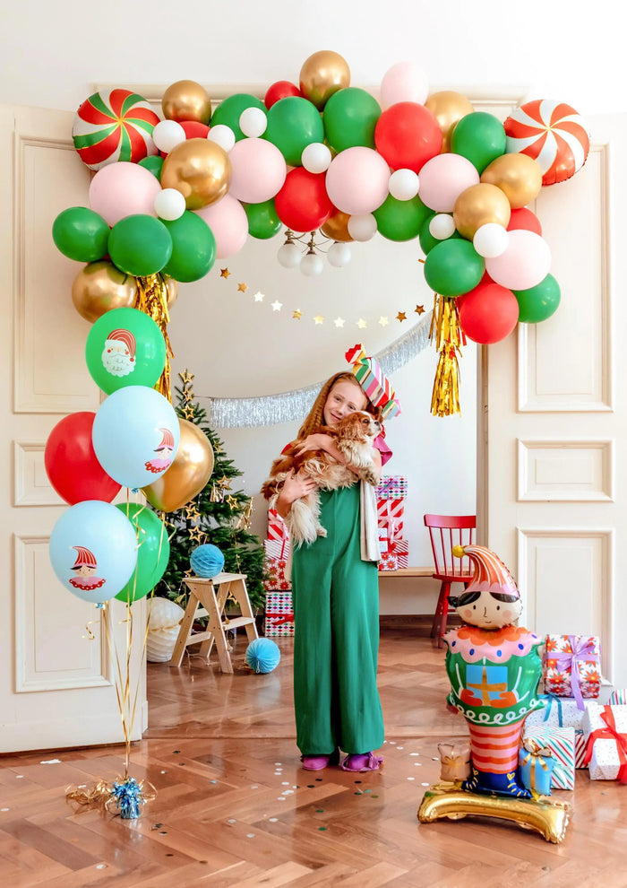 Elf Balloon - Large Standing Santas Elf Balloon - 3D Standing Elf Foil Balloon - Christmas Party Balloon - Kids Christmas Balloon - Jolie Fete UK