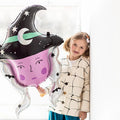 Large Witch Head Halloween Balloon - Witchcraft - Witch Balloon - Witches-Halloween Party Balloon-Halloween Decorations-Halloween Kids Party - Jolie Fete UK