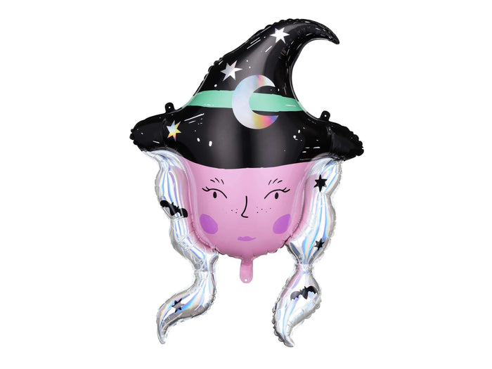 Large Witch Head Halloween Balloon - Witchcraft - Witch Balloon - Witches-Halloween Party Balloon-Halloween Decorations-Halloween Kids Party - Jolie Fete UK