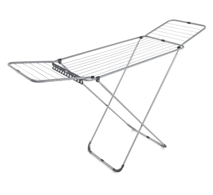 LAUNDRY DRYER - MEGA PRESENT SOFT GRAY | FOLDABLE 2-WING STEEL DRYER