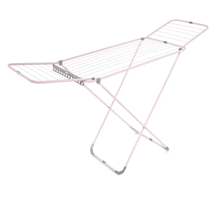 LAUNDRY DRYER - MEGA PRESENT SOFT PINK | FOLDABLE 2- WING STEEL DRYER