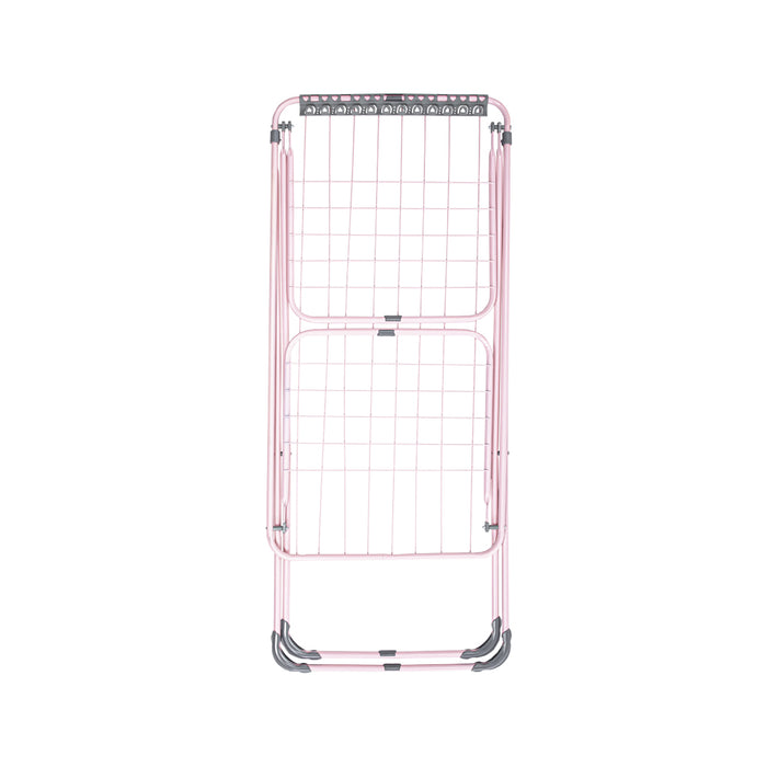 LAUNDRY DRYER - MEGA PRESENT SOFT PINK | FOLDABLE 2- WING STEEL DRYER