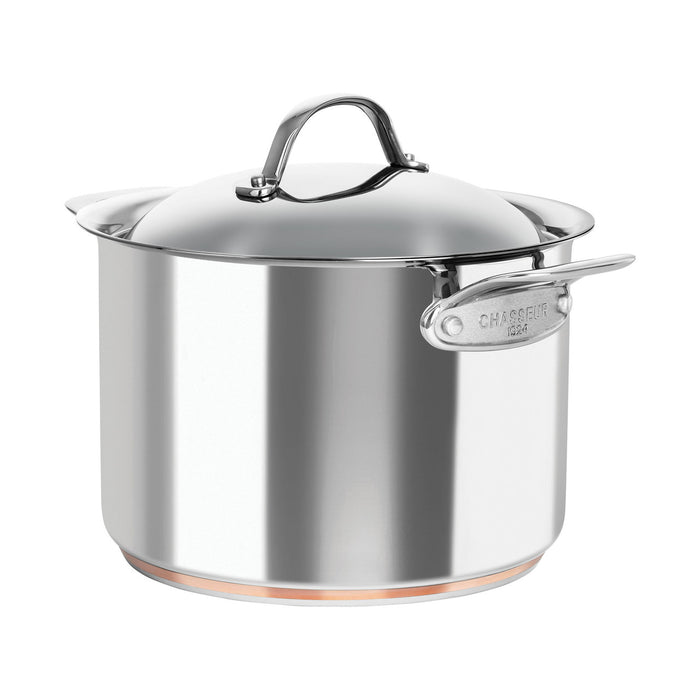 Le Cuivre 24 x 17cm/7.6L Stock Pot with Lid