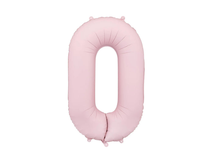 Light Pink Number 7 Balloon 86cm / 34" - Large Pastel Pink Foil Mylar Digit - 7th Birthday Decor - 70th - Anniversary Party Supplies - Jolie Fete UK