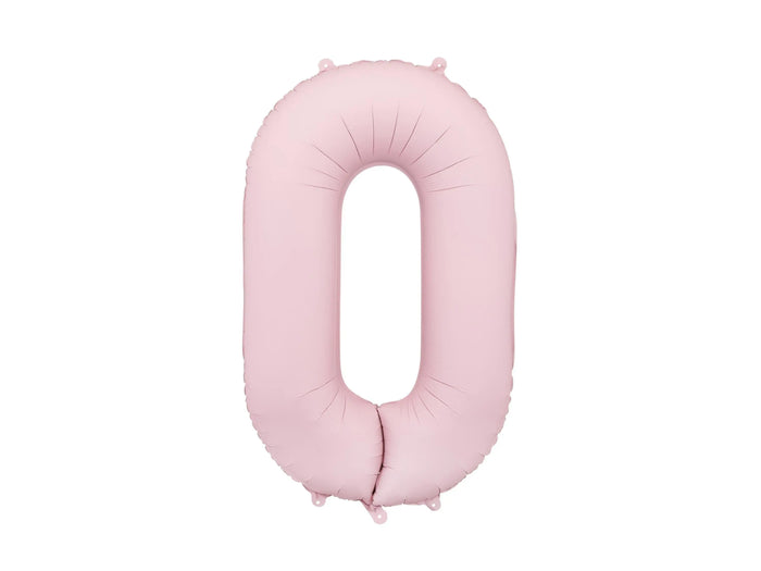 Light Pink Number 8 Balloon 86cm / 34" - Large Pastel Pink Foil Mylar Digit - 18th Birthday Decor - 80th - Anniversary Party Supplies - Jolie Fete UK