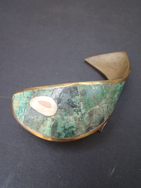 Los Castillos Mixed Metals and Jade Handle