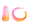 Lucite Chunky Hoops