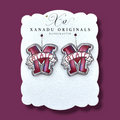 M State Banner Earrings
