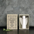 Porcelain Guardian Angel Matchbox Gift - Gift For Friend-Friendship Gifts-Little Guardian Angel Those We Love Don't Disappear-East Of India