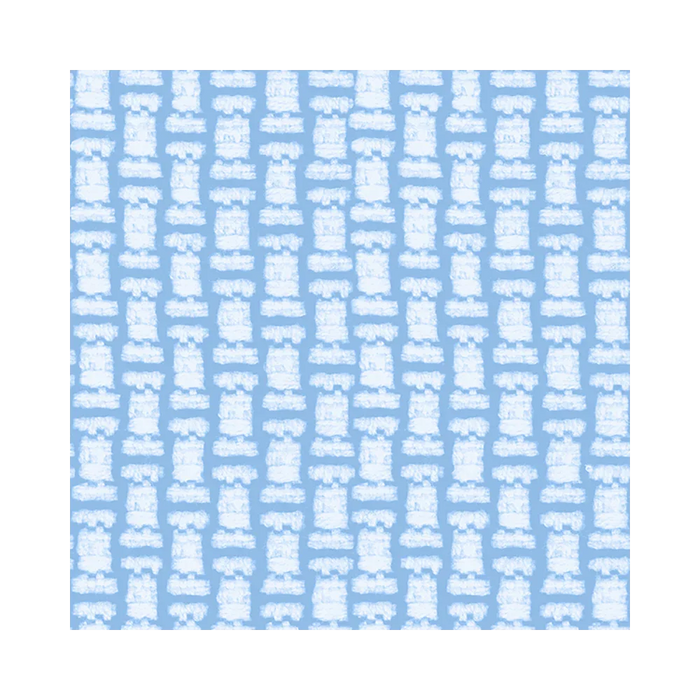 Maximo Barely Blue | Scalloped Shower Curtain | Made in the USA