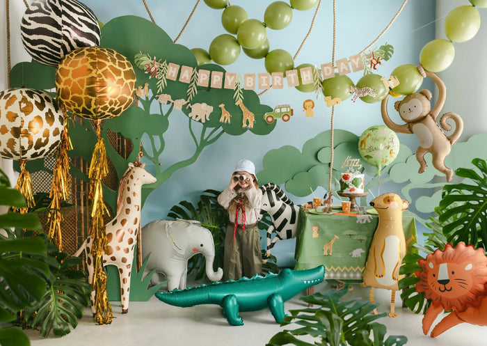 Meerkat Balloon - Safari Birthday Decorations - Standing Animal Balloon - Jungle Theme Foil Decor - Wild One Party - Kids Birthday Party - Jolie Fete UK