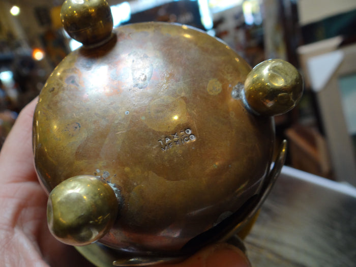 Mexican Brass, Copper, and Silver Chinaman Censer