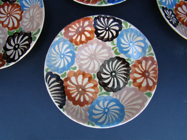 Mexican Pinwheel decorated salad plates