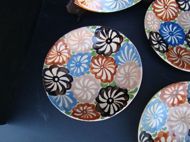 Mexican Pinwheel decorated salad plates