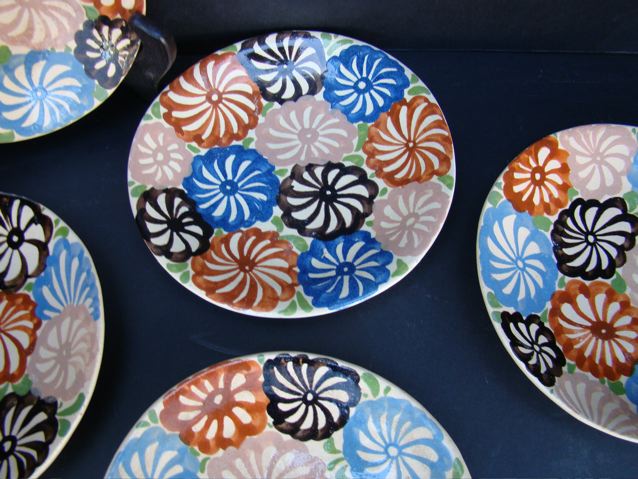 Mexican Pinwheel decorated salad plates