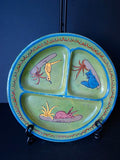 Mexican Tlaquepaque 10.75″ Green Divided Plate