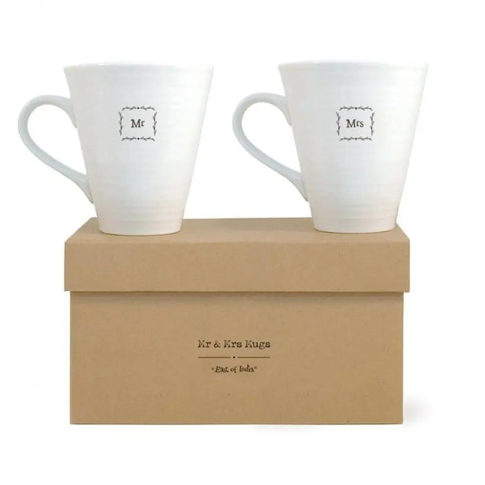 Mr And Mrs Mug Set - East of India East of India