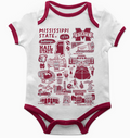 MS State Bulldogs Sketched Onesie