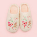 MT Gingerbread Bows Slippers