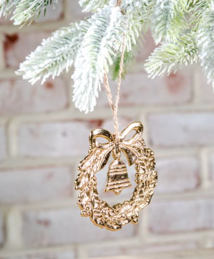 MT Gold Wreath Ornament