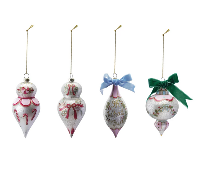 MT Hand-Painted Glass Ornament