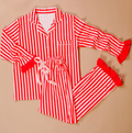 MT Peppermint Stripe Pajama Top