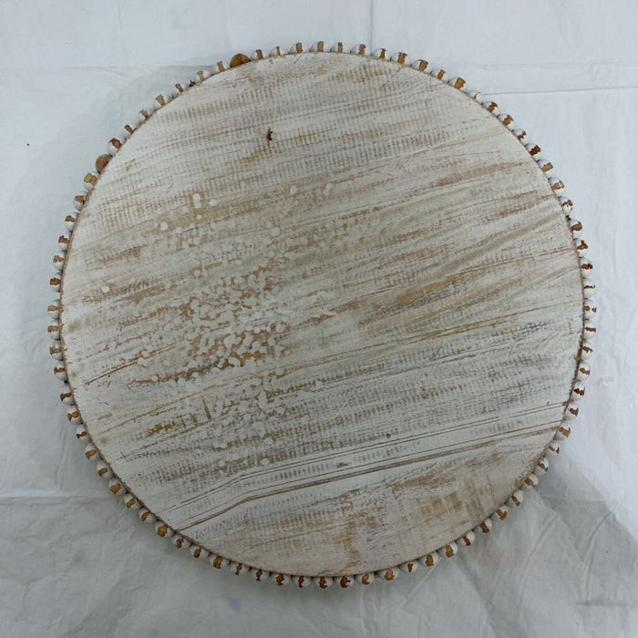 Mud Pie Beaded Lazy Susan (White)
