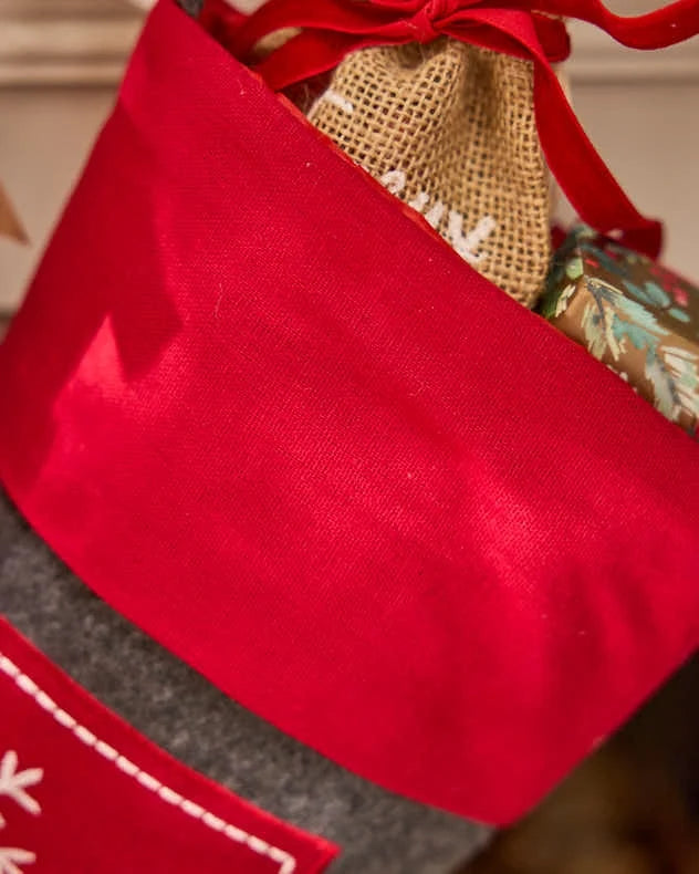 Stockings - Nordic Style Snowflake Stocking