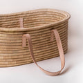 Nude Leather Moses Basket TIMELESS