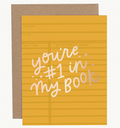 Number One in My Book Greeting Card