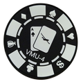 Official VMU-4 Evil Eyes Poker Chip PVC Patch