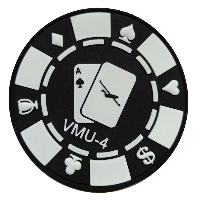 Official VMU-4 Evil Eyes Poker Chip PVC Patch