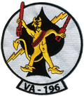 Officially Licensed US Navy VA-196 Main Battery Squadron Patch