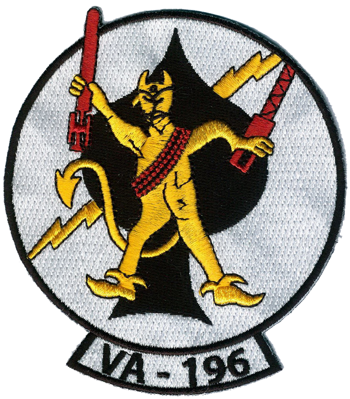 Officially Licensed US Navy VA-196 Main Battery Squadron Patch