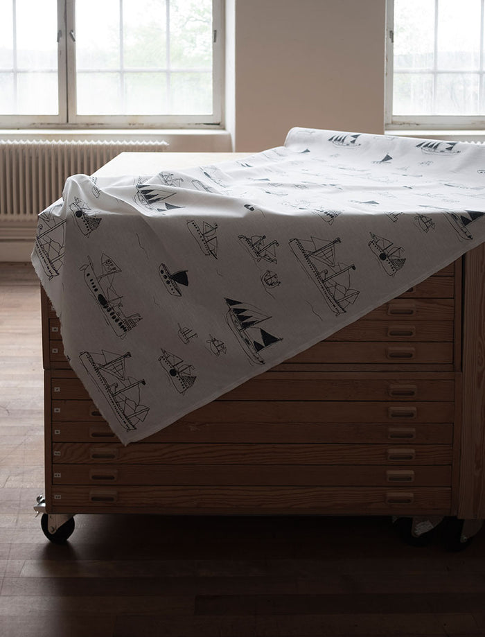 OHOY FABRIC BY THE METRE, NIGHT BLUE