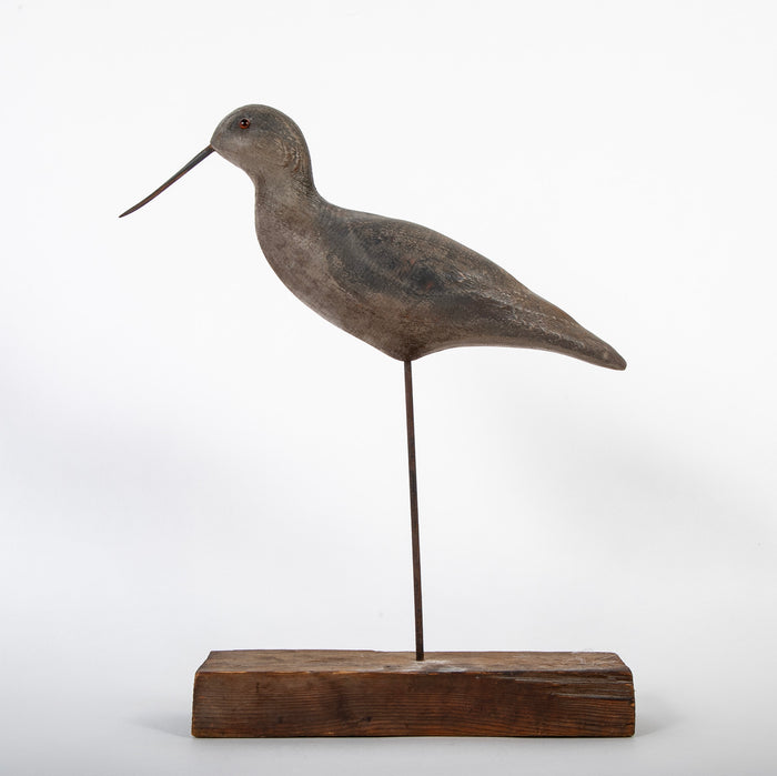 Painted Wood Stickup Decoy of a Dunlin