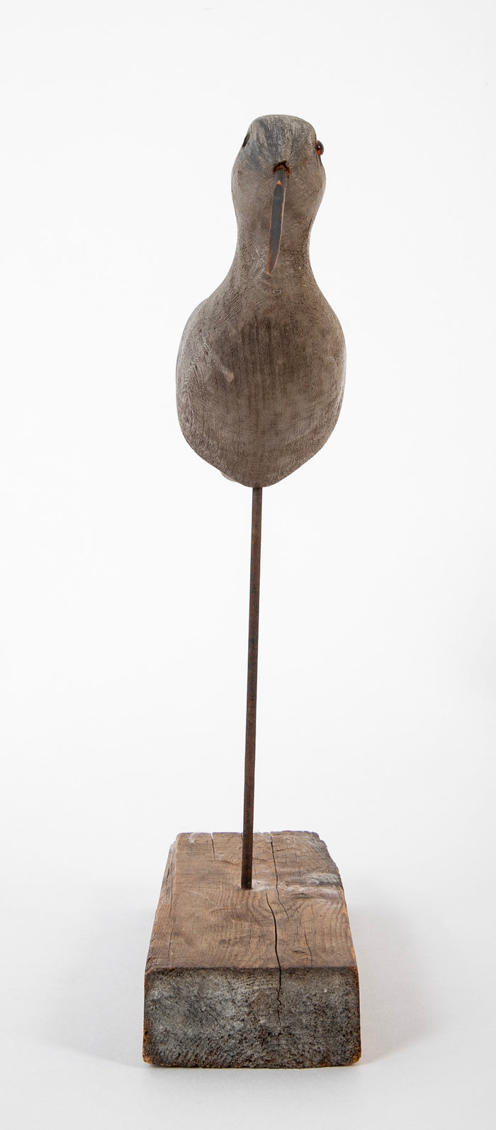 Painted Wood Stickup Decoy of a Dunlin