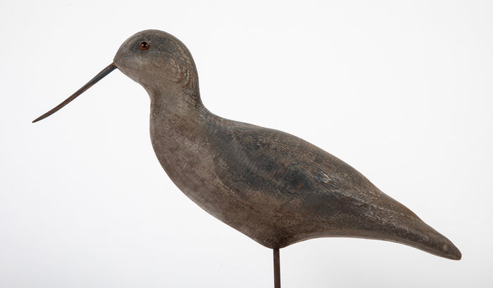 Painted Wood Stickup Decoy of a Dunlin