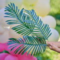 Palm Leaf Foliage Stems Decoration Kit - Tropical Leaves Decorations - Table Runner - Aloha Themed Party-Birthday Party-Tiki Party-Pack of 3