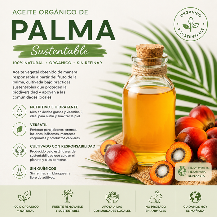 Palm Oil Organic- Aceite de Palma Sustentable Organico