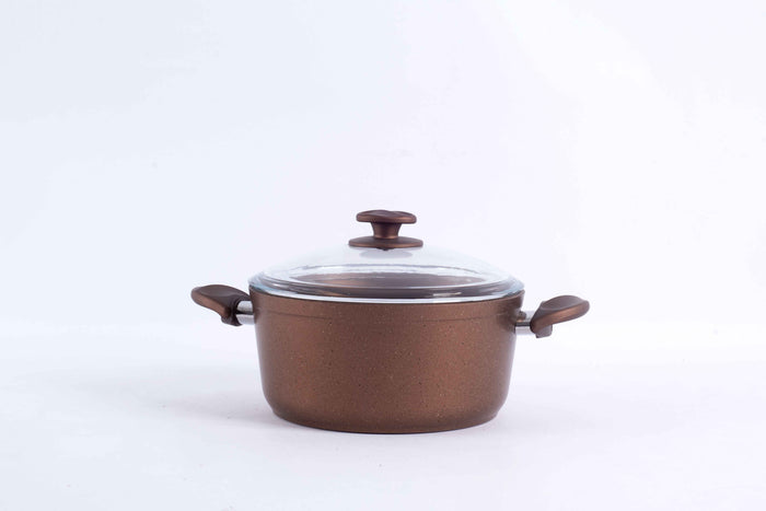 Papila 9-Piece Granite Cookware Set - Cooper
