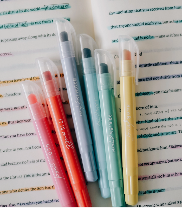 Pastel Bible Highlighter Set