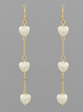 Pearl & Chain Linear Earrings