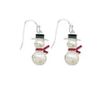 Pearl Snowman Dangle Earrings