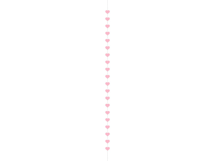 Pink Heart Garland Valentines Decoration - Valentine's Decor - Hen Party Garland - Party Decorations-Hanging Heart Decorations-Wedding Decor - Jolie Fete UK
