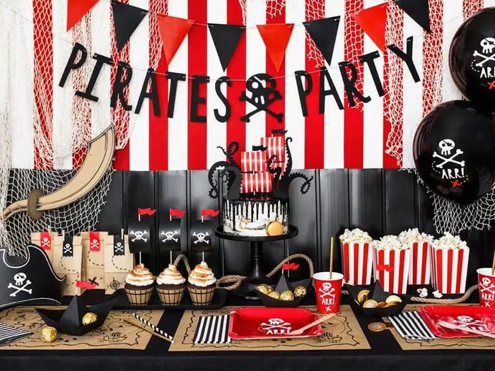 Pirate Cupcake Kit - Pirate Cupcake Toppers - Pirate Cupcake Wrappers - Pirate Ship - Pirate Cake Decorations - Birthday Party Decorations