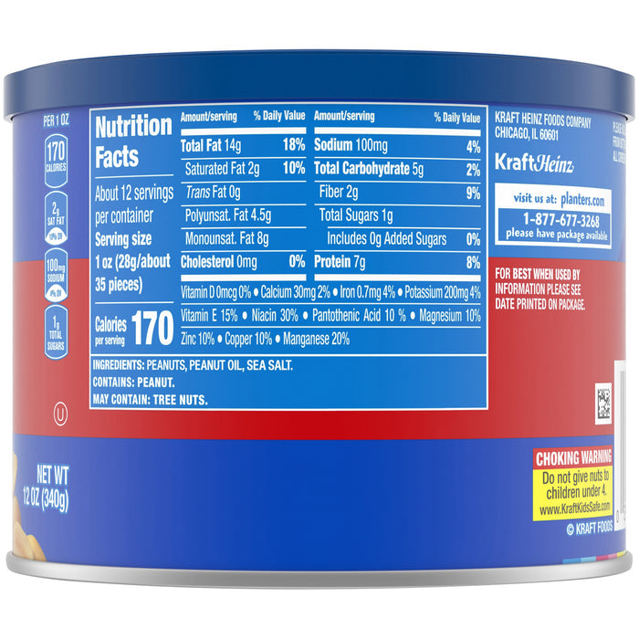 PLANTERS COCKTAIL SALTED PEANUTS 12 OZ