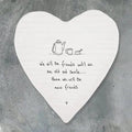 Porcelain Heart Coaster - We Will Be Friends - East Of India East of India