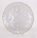 Provence Serving Platter Clear/Gold 10.25"